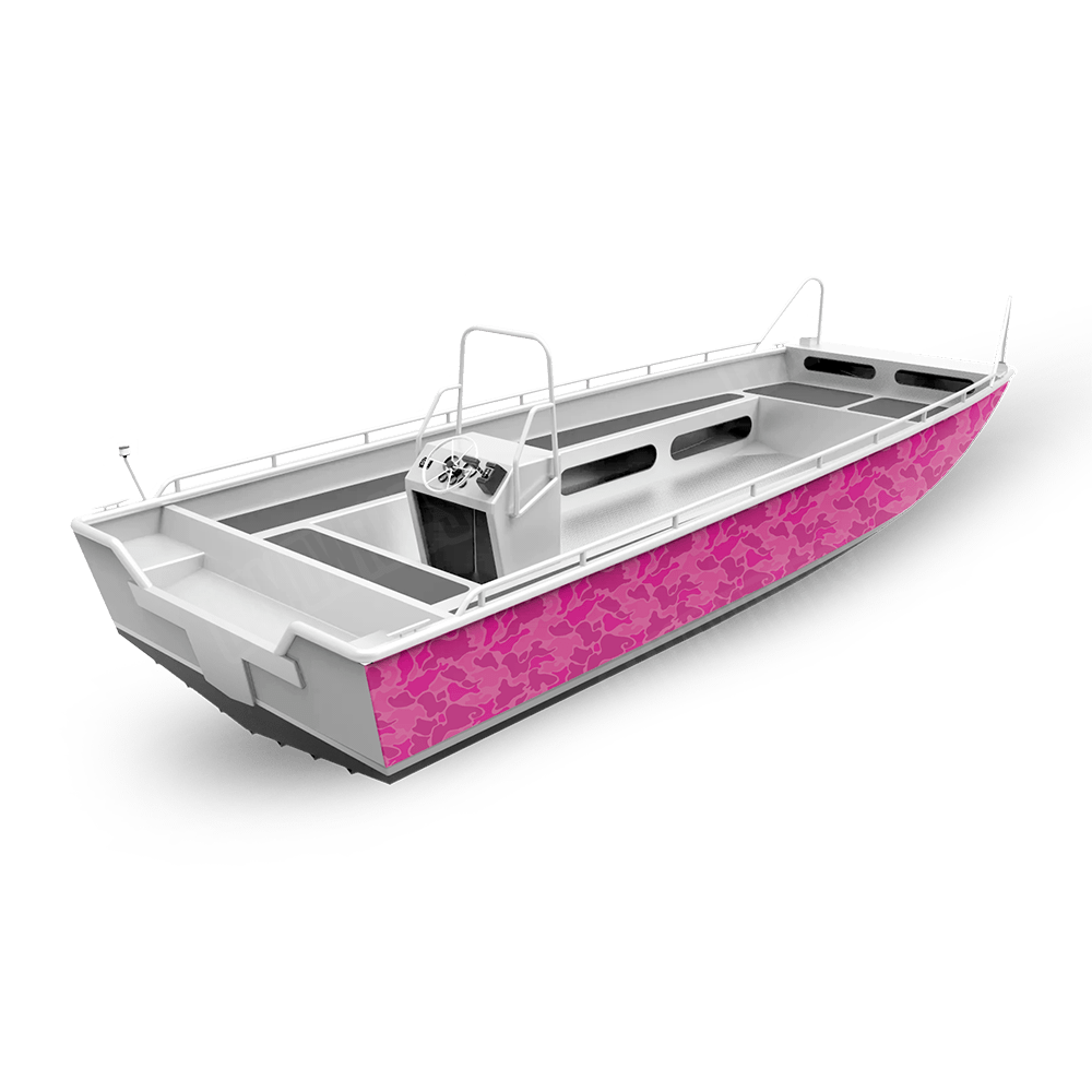Old School Duck Elite Magenta Fishing Boat Wraps