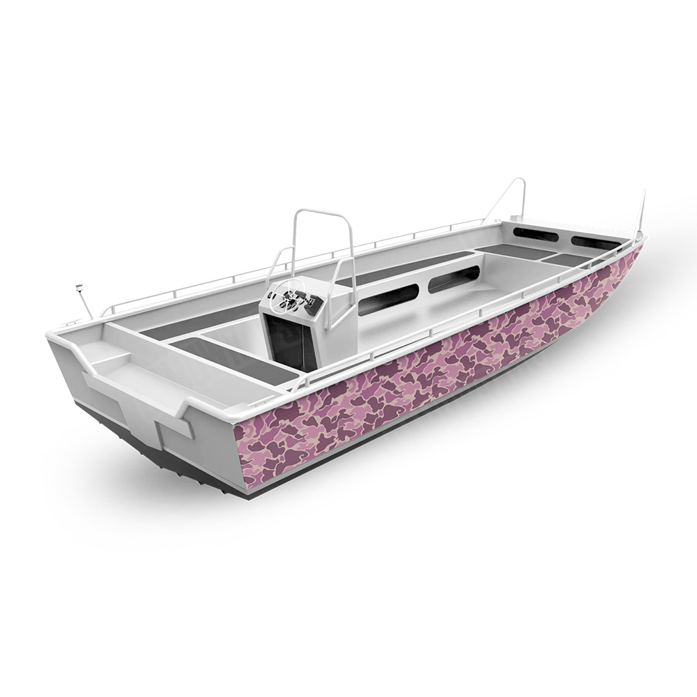 Old School Duck Floral Fishing Boat Wraps