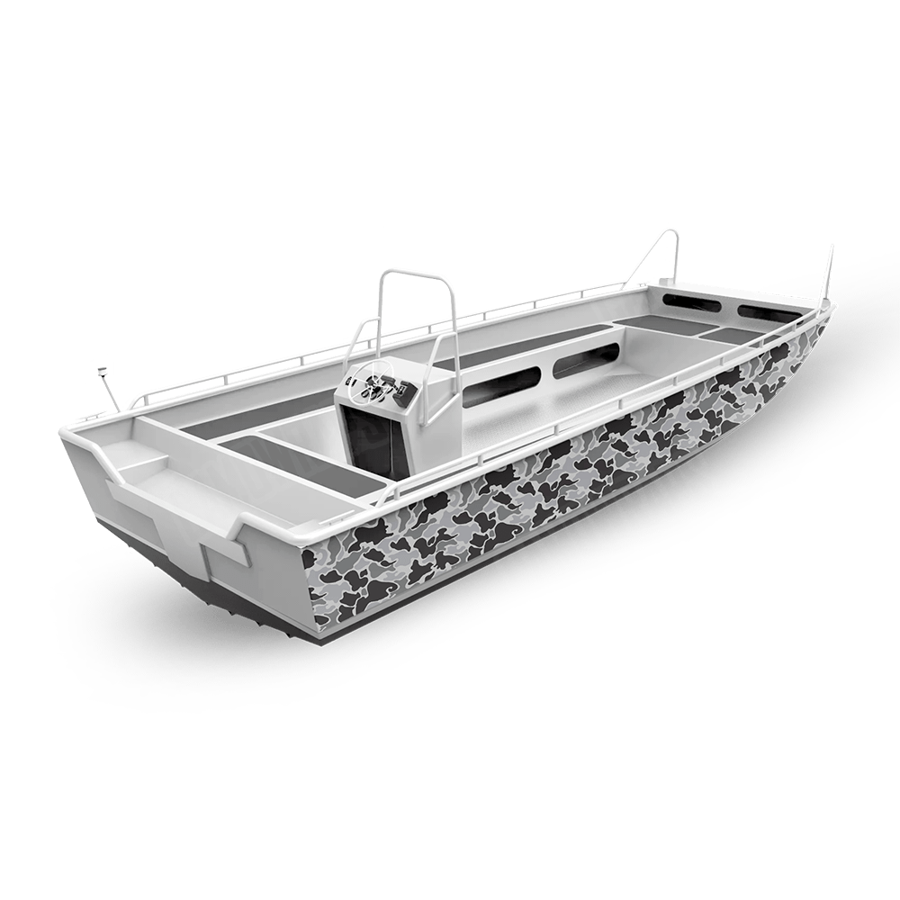 Old School Duck Urban Night Fishing Boat Wraps