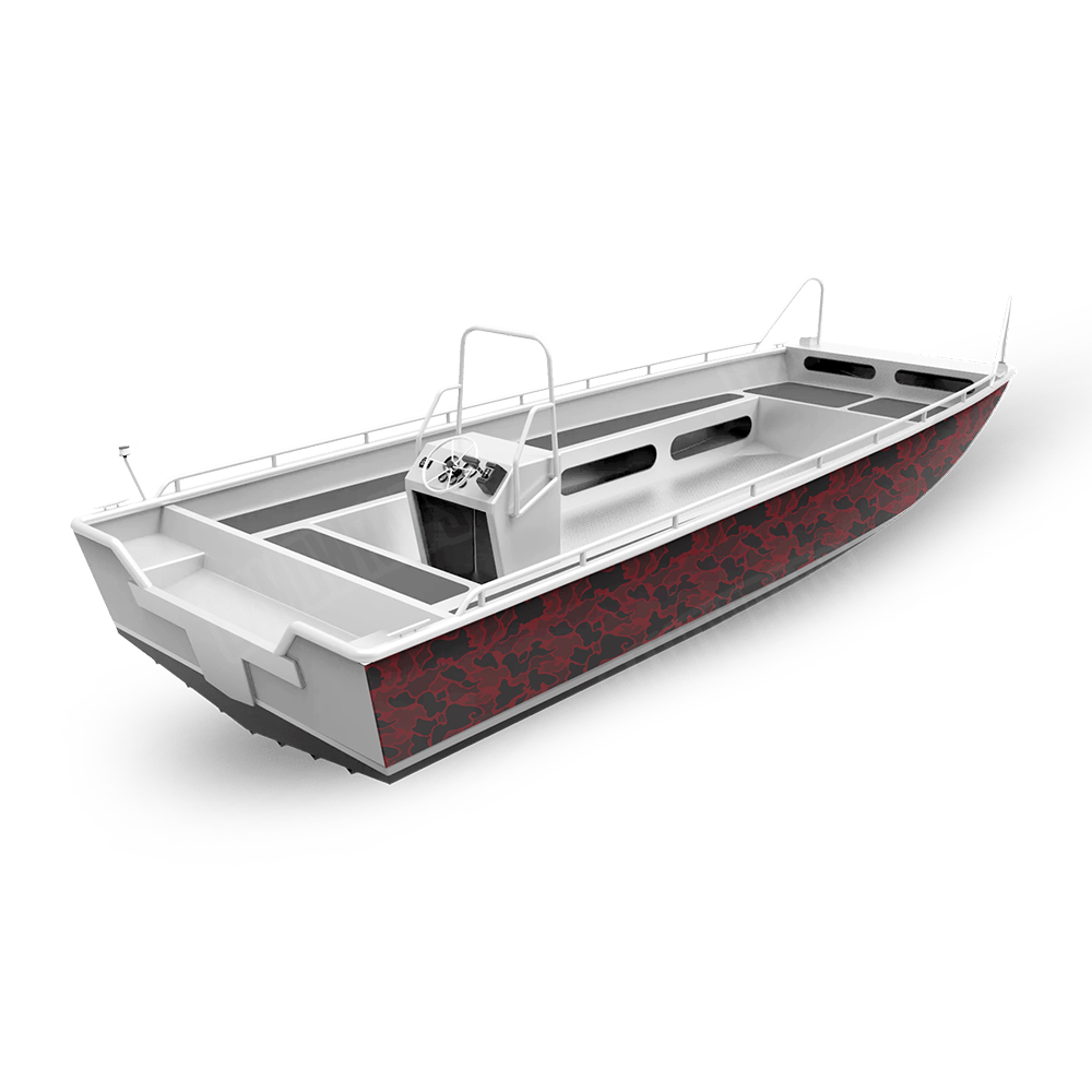 Old School Duck Vampire Red Fishing Boat Wraps