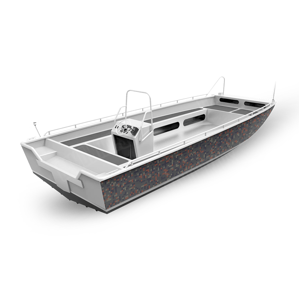 Pixel Blue Copper Fishing Boat Wraps