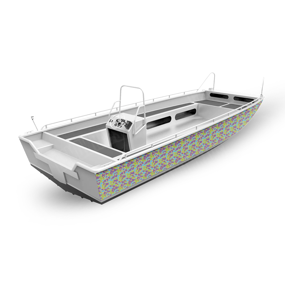 Old School Duck Carnival Fishing Boat Wraps