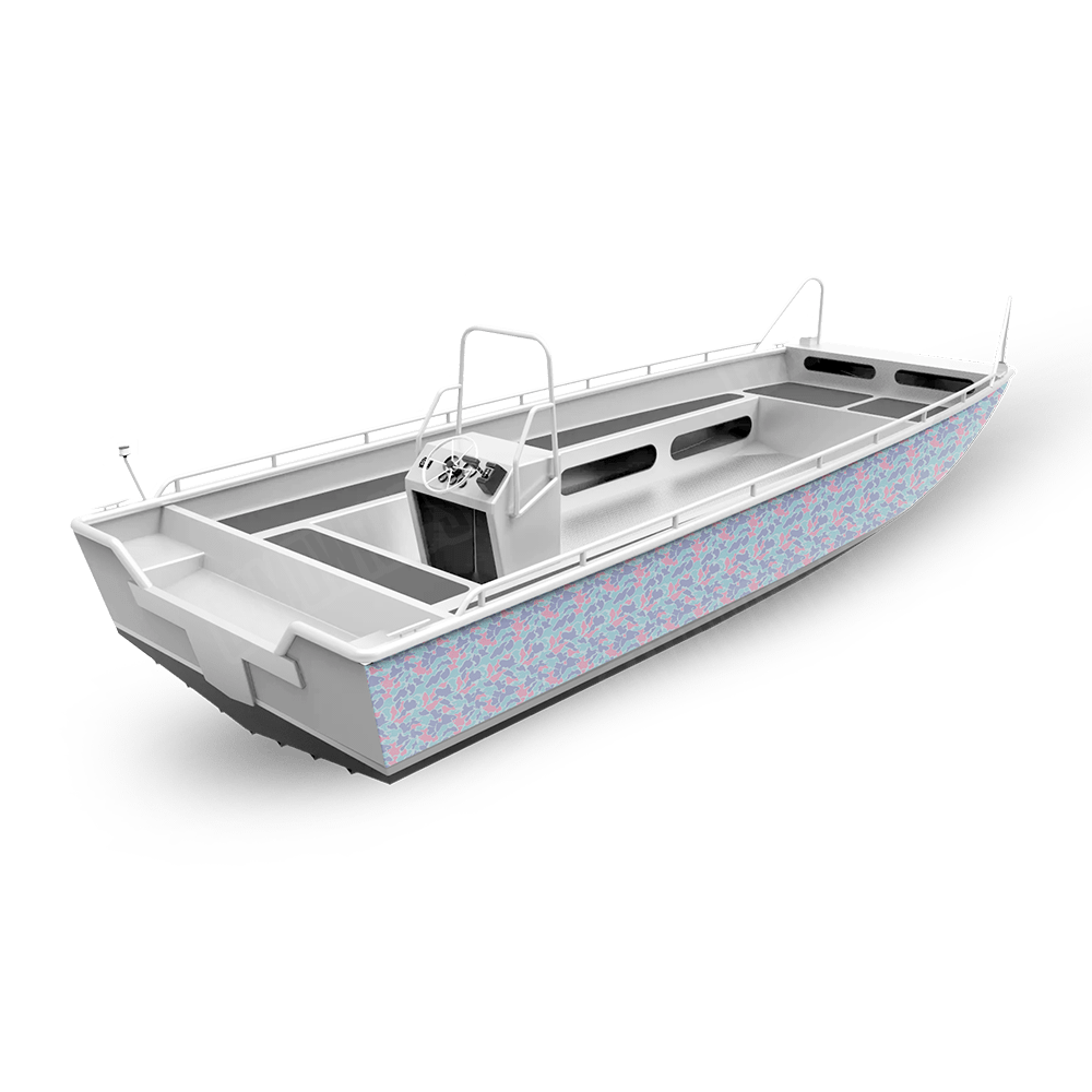 Old School Duck Cotton Candy Fishing Boat Wraps