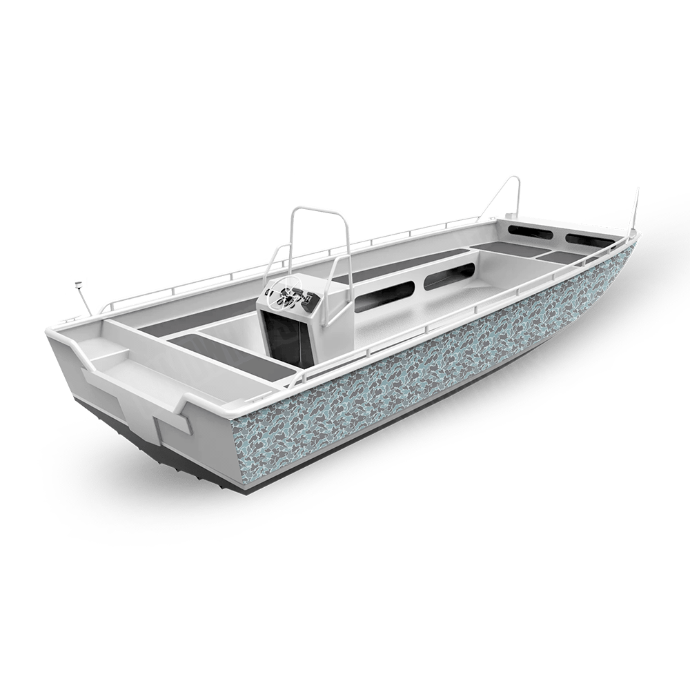 Old School Duck Overcast Fishing Boat Wraps