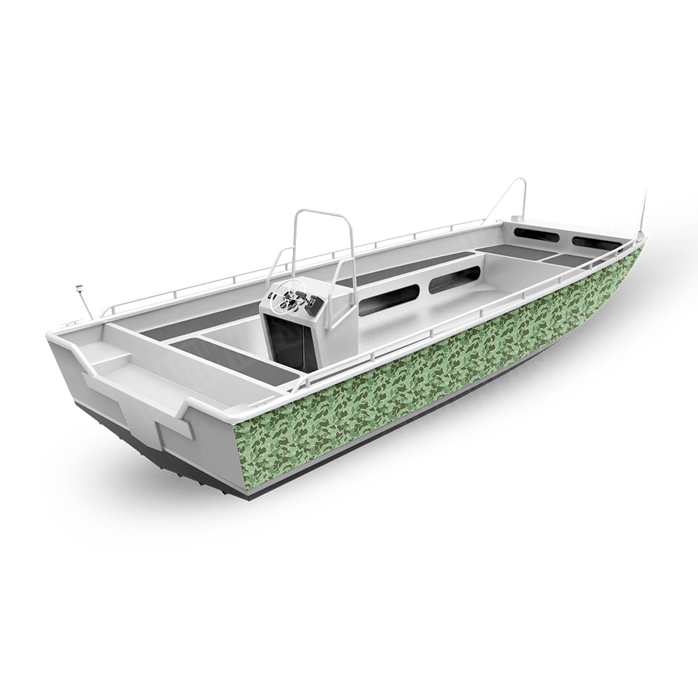 Old School Duck Pistachio Fishing Boat Wraps