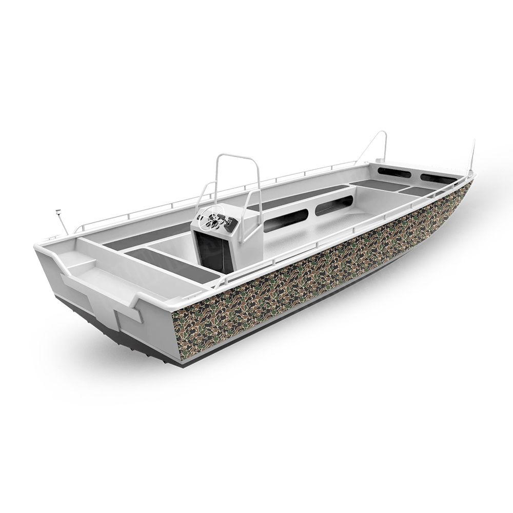 Old School Duck Woodland Fishing Boat Wraps