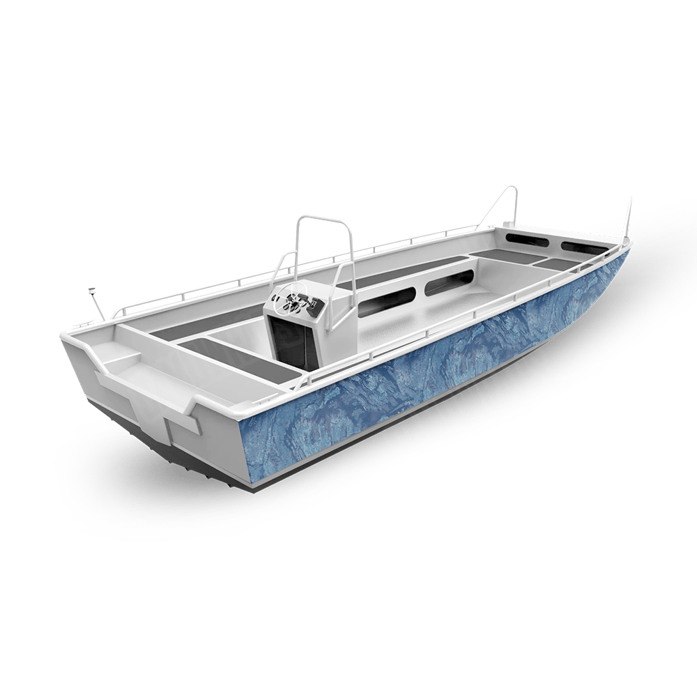 Realtree Aspect Ocean Blue Fishing Boat Vinyl Wrap