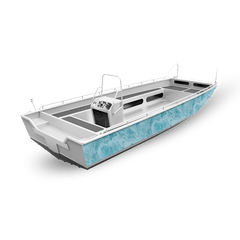 Realtree Aspect Sea Blue Fishing Boat Vinyl Wrap