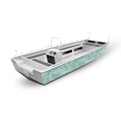 Realtree Aspect Teal Waters Fishing Boat Vinyl Wrap