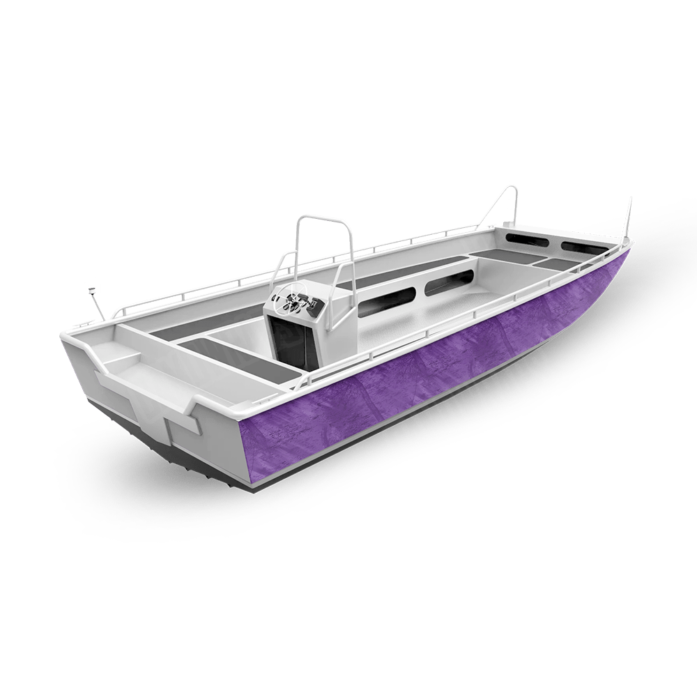 Realtree Fishing Purple Fishing Boat Vinyl Wrap