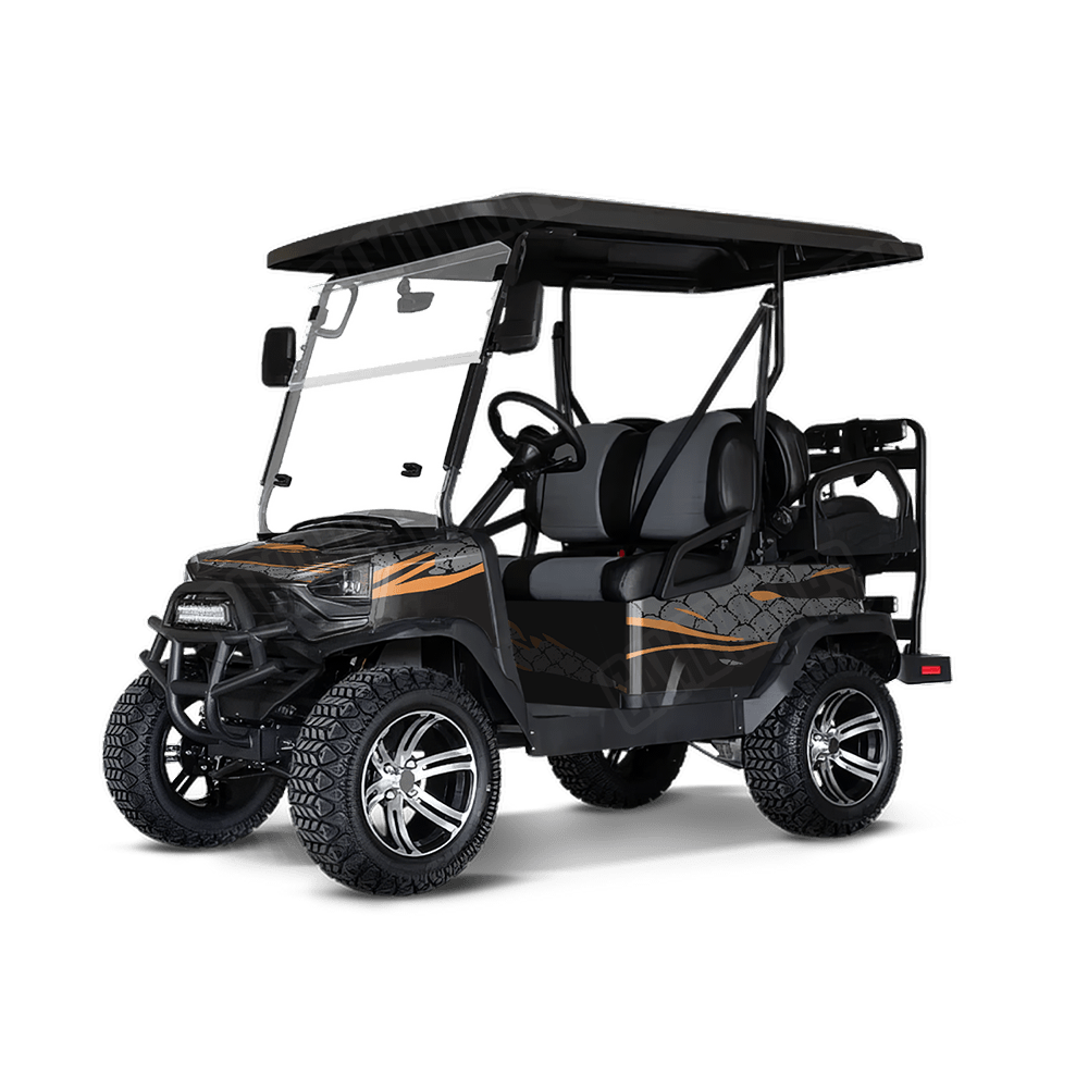Dragonbreath Orange Golf Cart Wraps