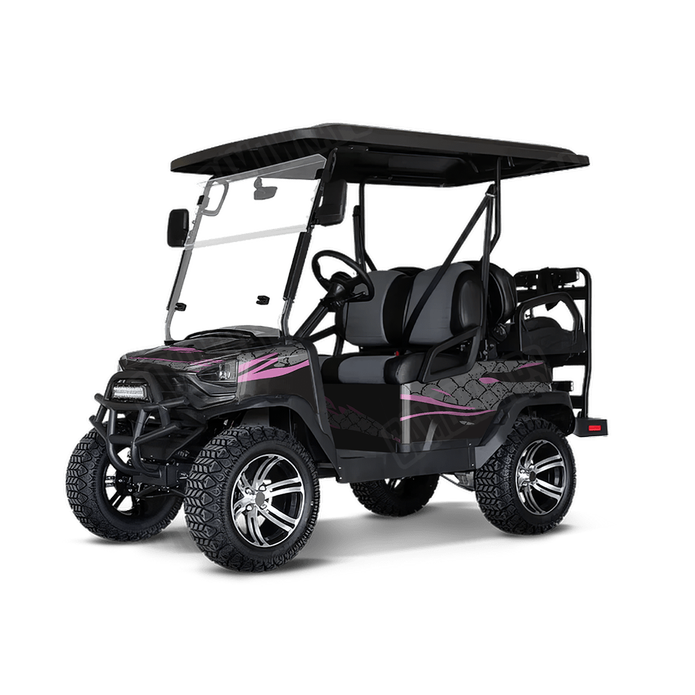Dragonbreath Pink Golf Cart Wraps