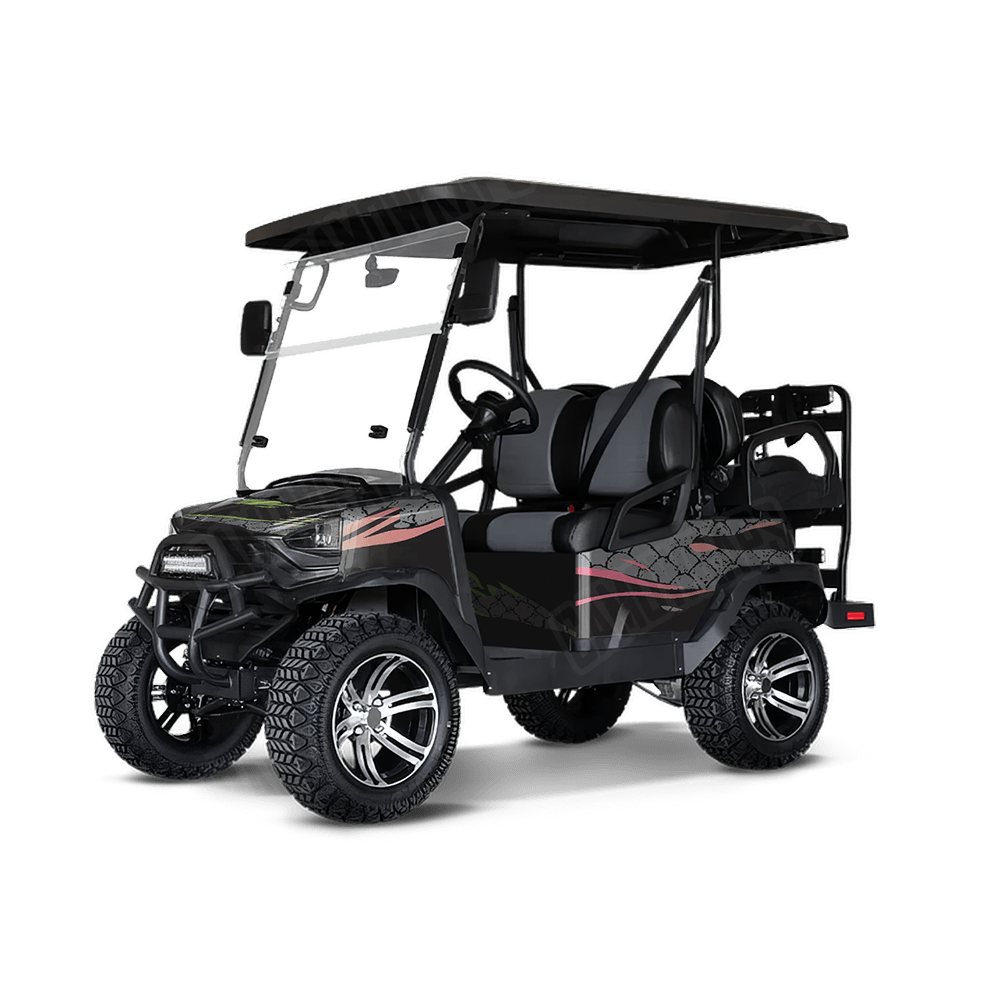 Dragonbreath Retro Punk Golf Cart Wraps