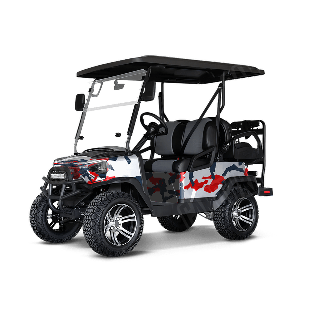 Erratic America Golf Cart Camo Vinyl Wrap