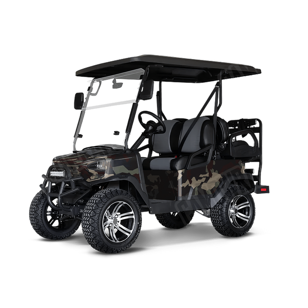 Erratic Militant Blood Golf Cart Camo Vinyl Wrap