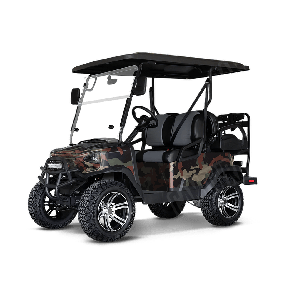 Erratic Militant Copper Golf Cart Camo Vinyl Wrap