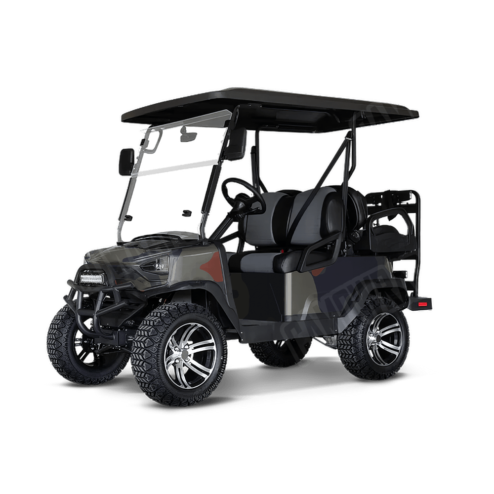 Jumbo Cumulus Blue Copper Golf Cart Camo Vinyl Wrap
