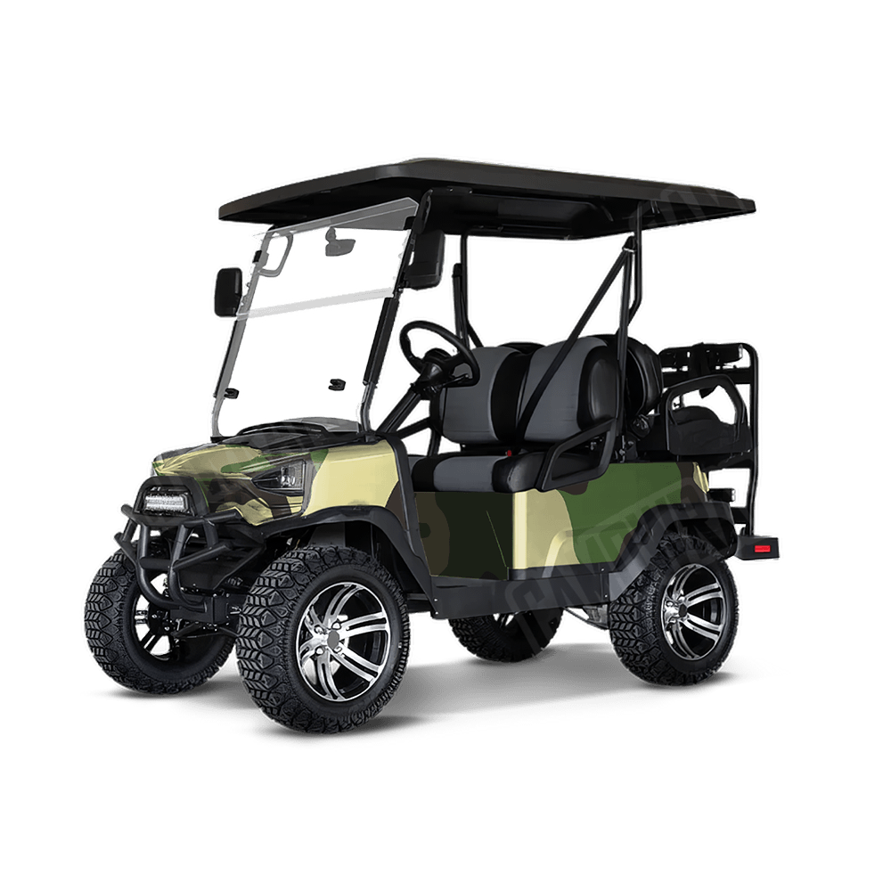 Jumbo Cumulus Jungle Golf Cart Camo Vinyl Wrap