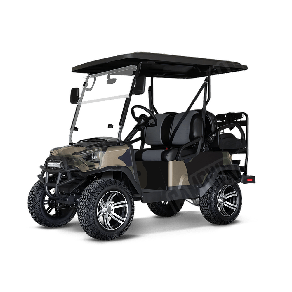 Jumbo Cumulus Militant Blue Golf Cart Camo Vinyl Wrap