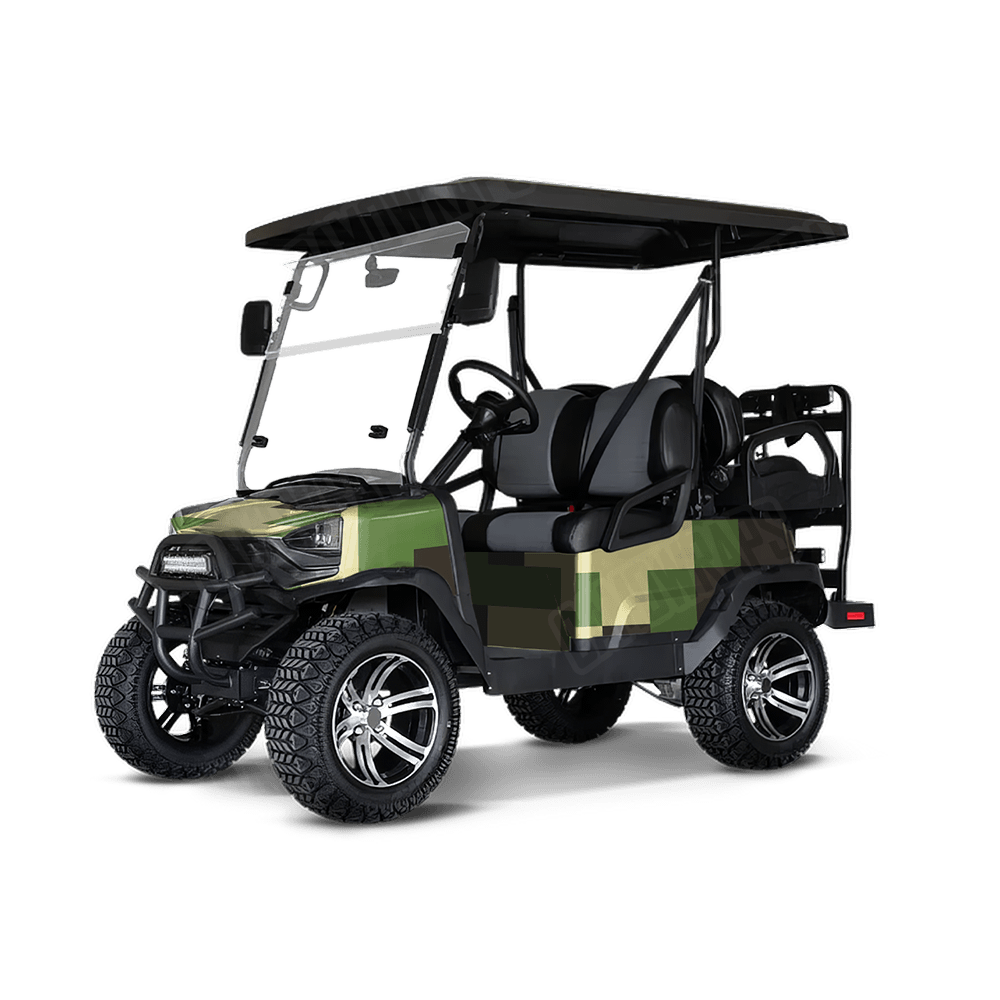 Pixel Jungle Golf Cart Wraps