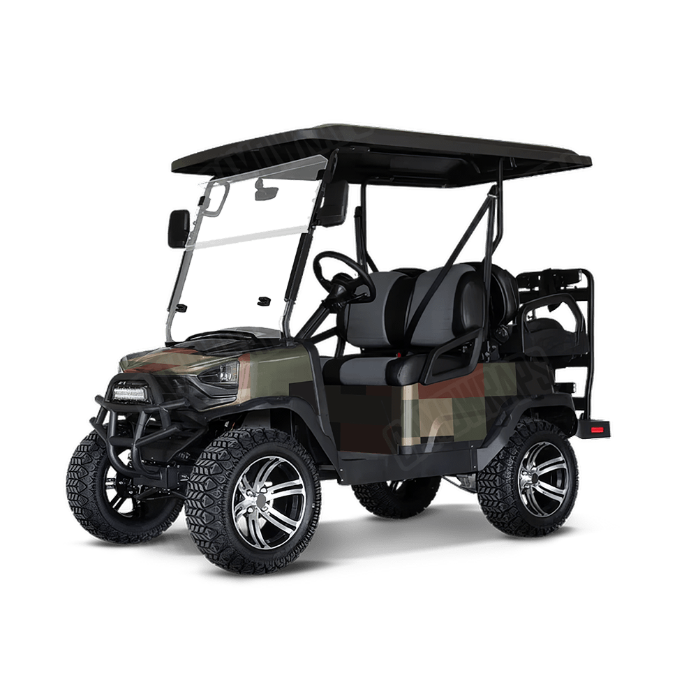 Pixel Militant Copper Golf Cart Wraps