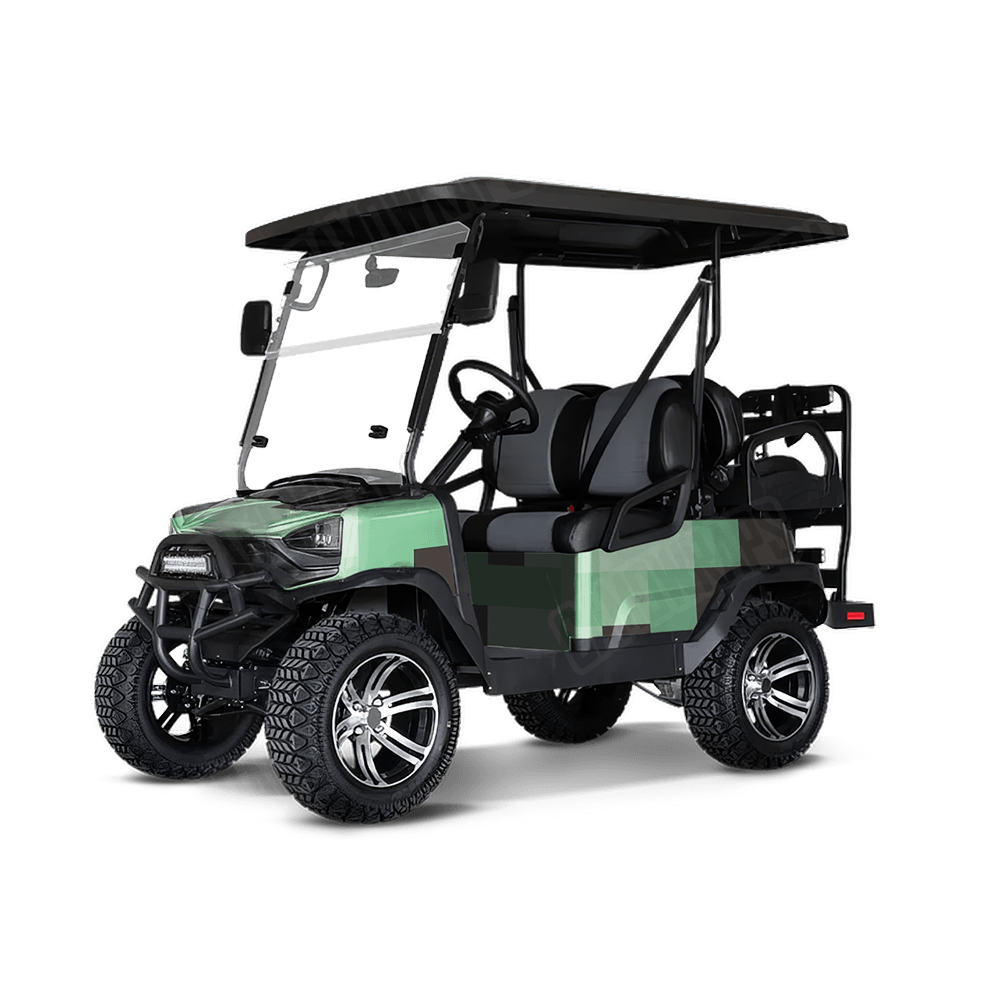 Pixel Mint Chocolate Chip Golf Cart Wraps