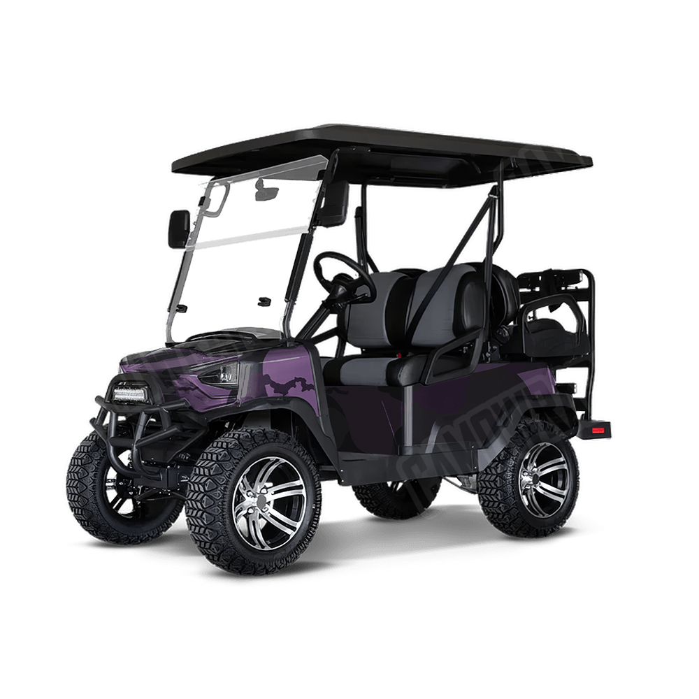 Jumbo Ragged Darkwing Golf Cart Camo Vinyl Wrap