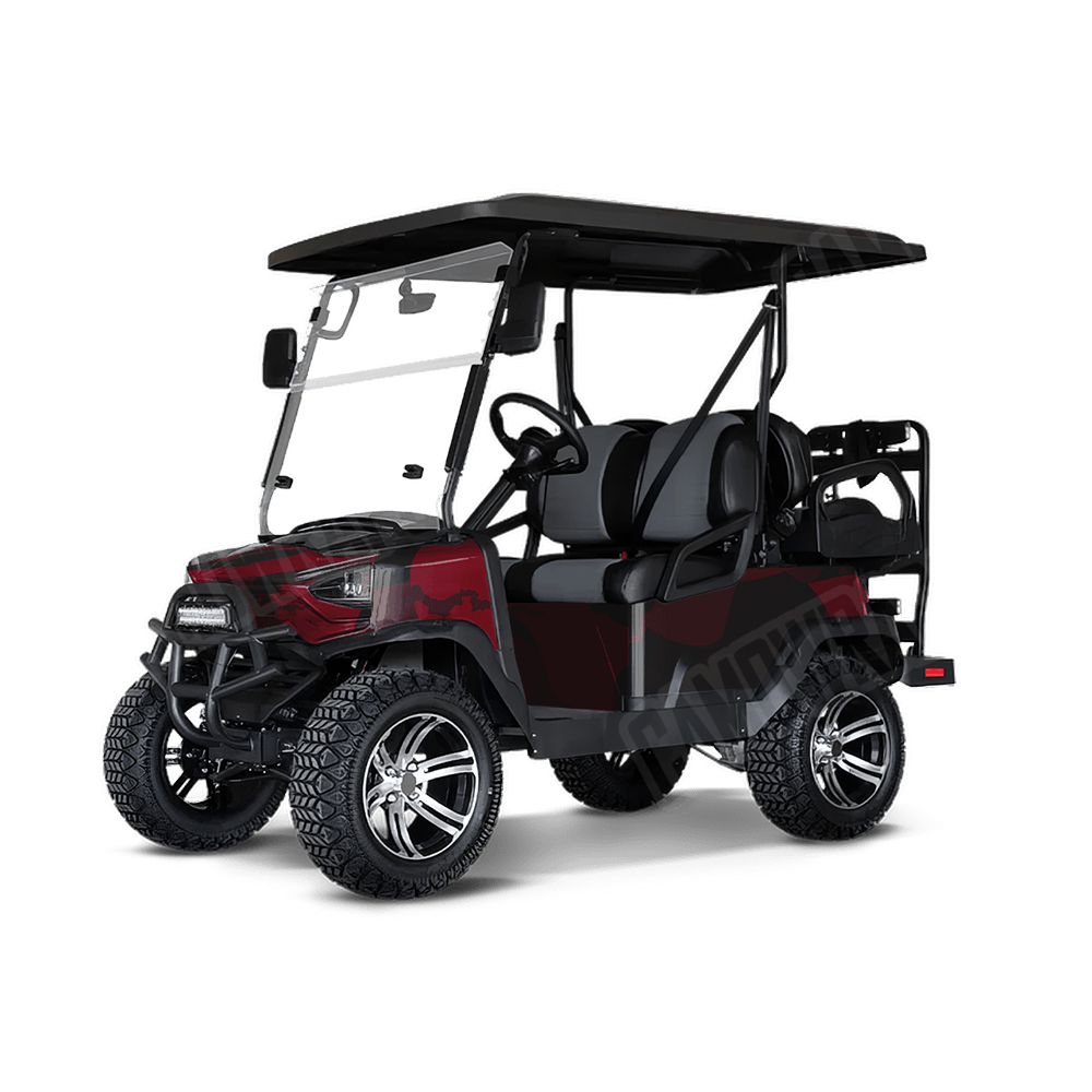 Jumbo Ragged Vampire Red Golf Cart Camo Vinyl Wrap