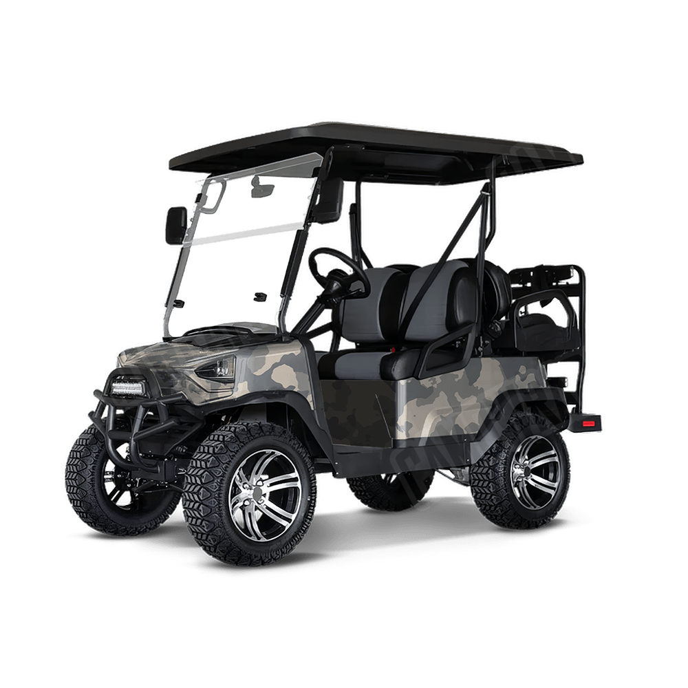 Large Cumulus Army Golf Cart Camo Vinyl Wrap