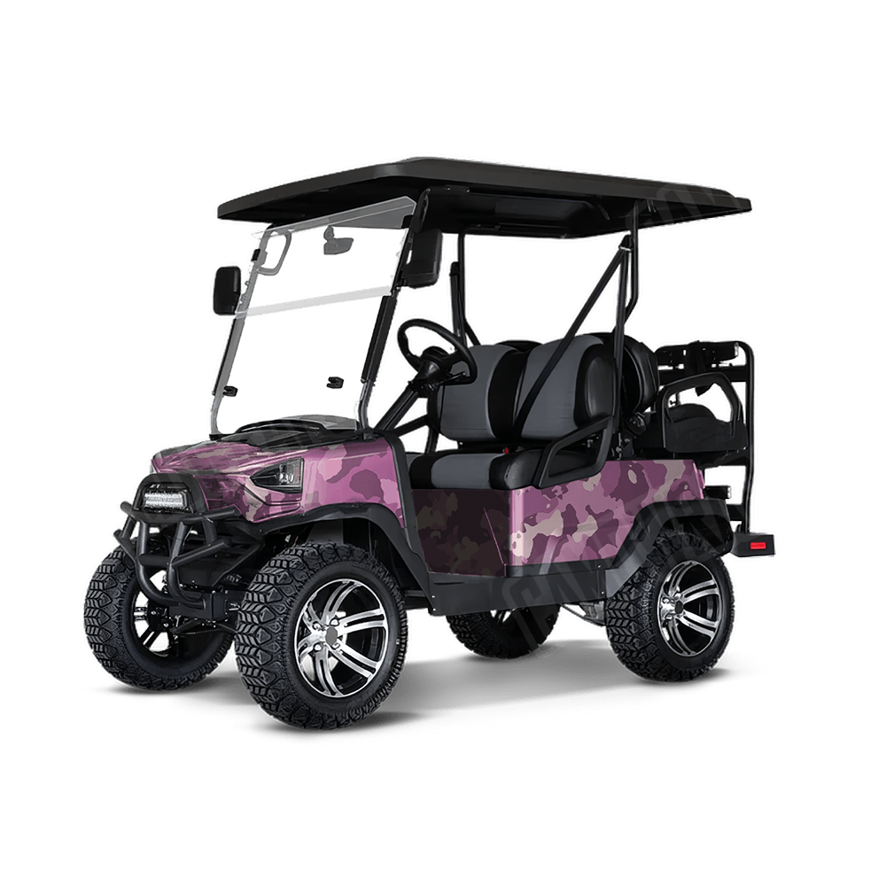 Large Cumulus Floral Golf Cart Camo Vinyl Wrap
