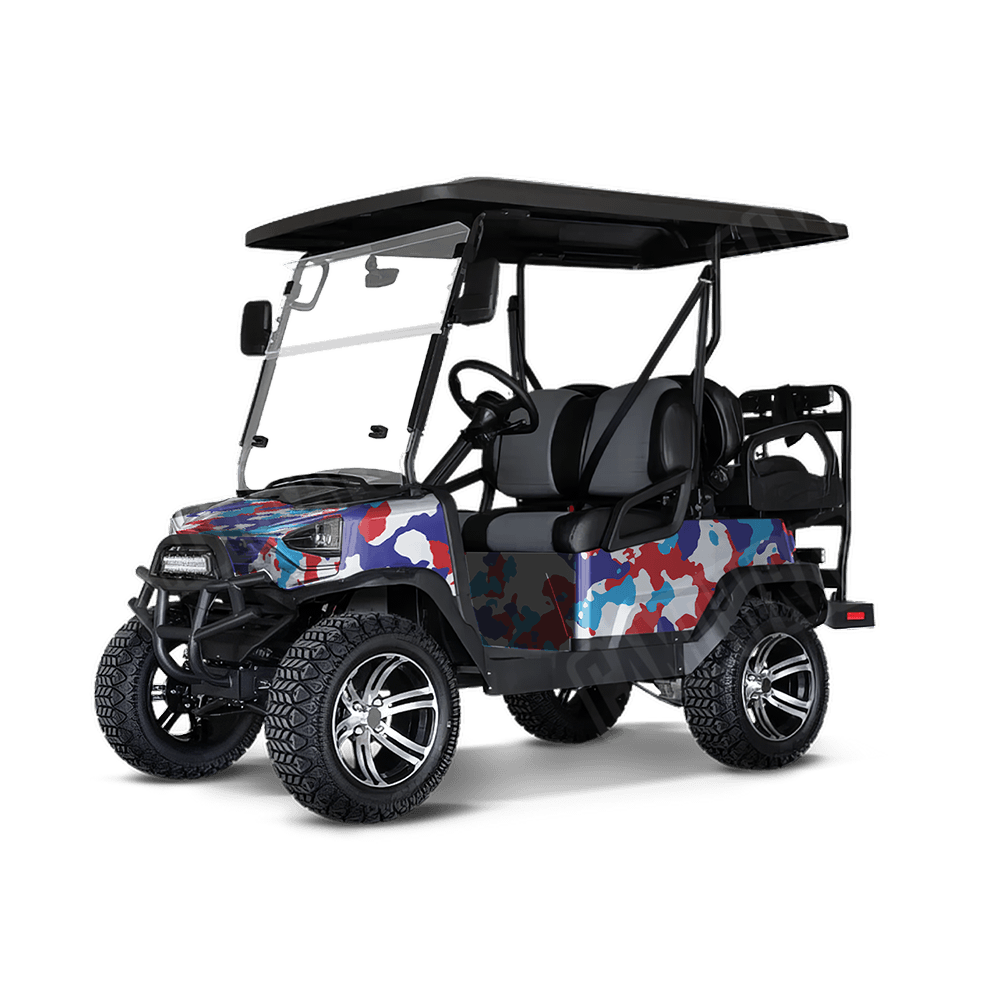 Large Cumulus M Series Golf Cart Camo Vinyl Wrap