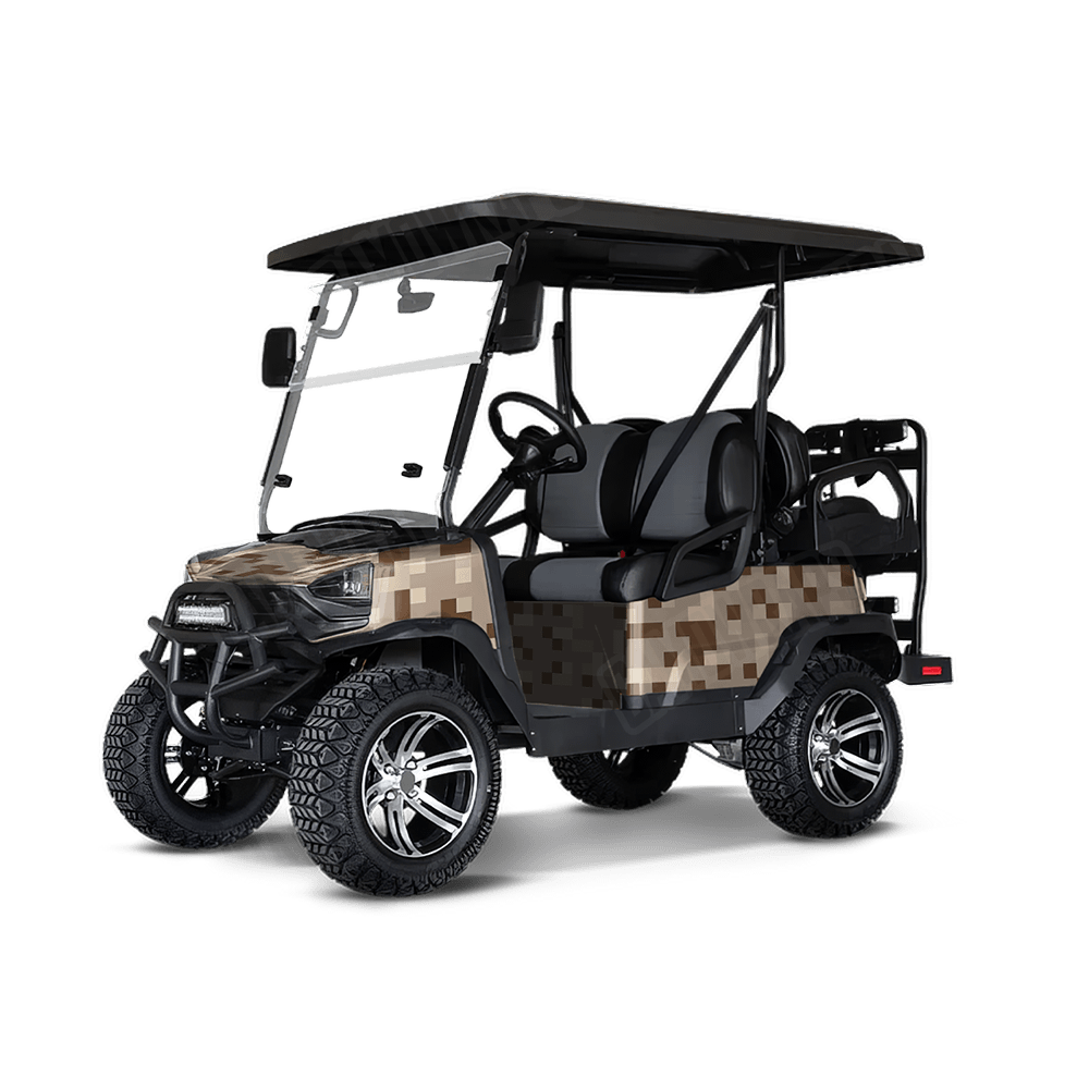 Pixel Desert Golf Cart Wraps