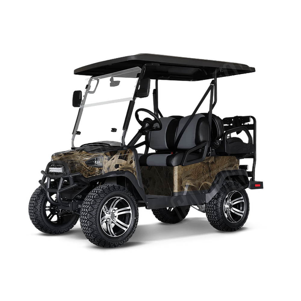 Nature Grassland Golf Cart Camo Vinyl Wrap