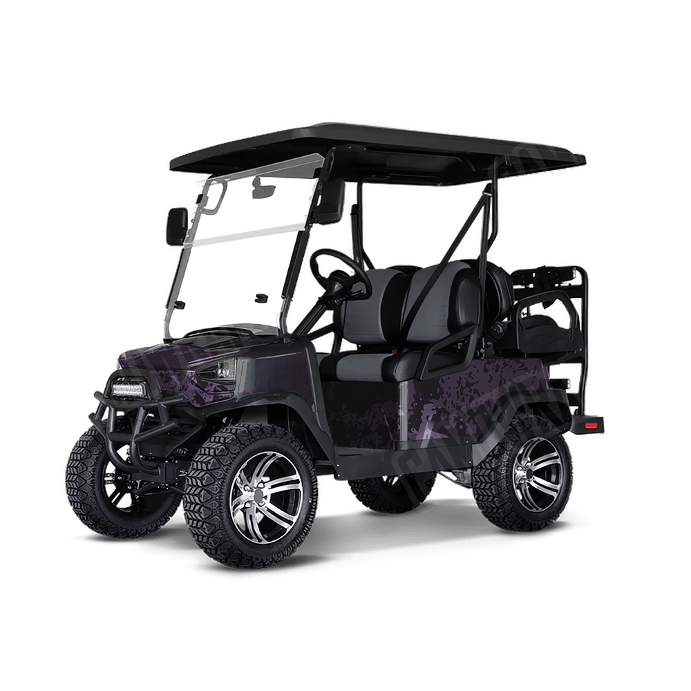 Pasted Darkwing Golf Cart Camo Vinyl Wrap