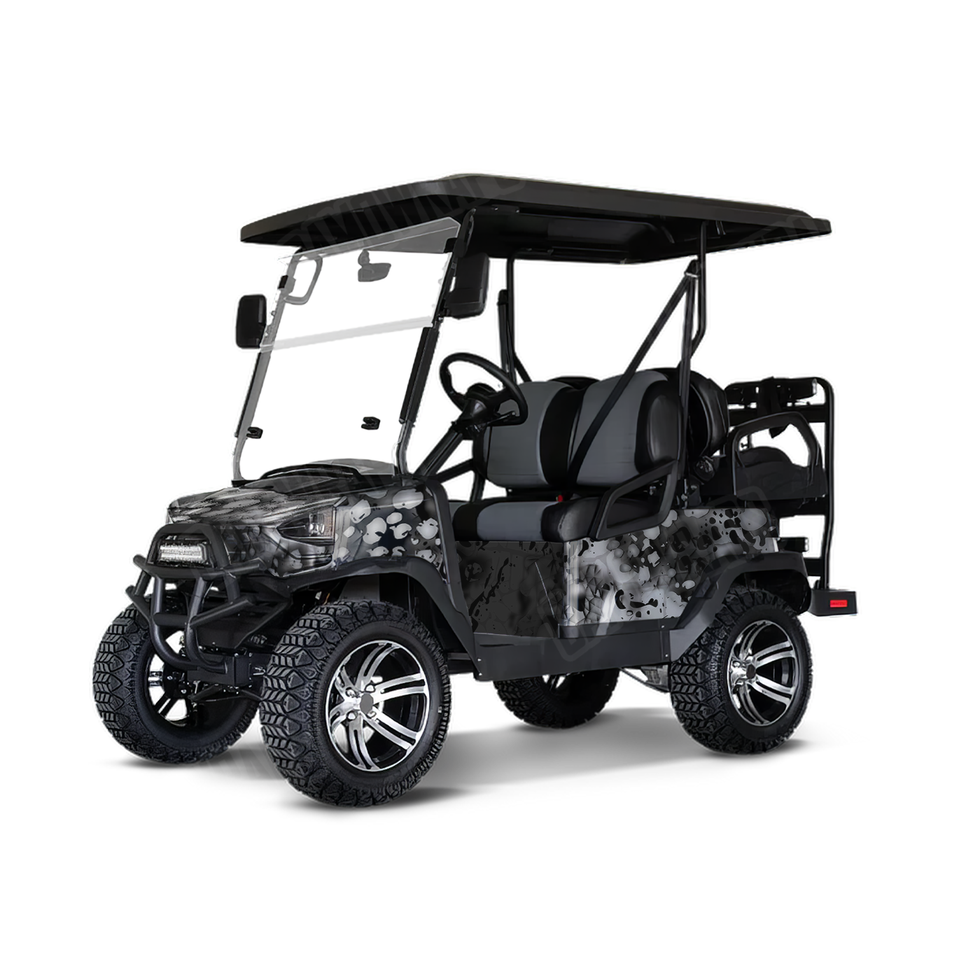 Pulse Blizzard Golf Cart Camo Vinyl Wrap