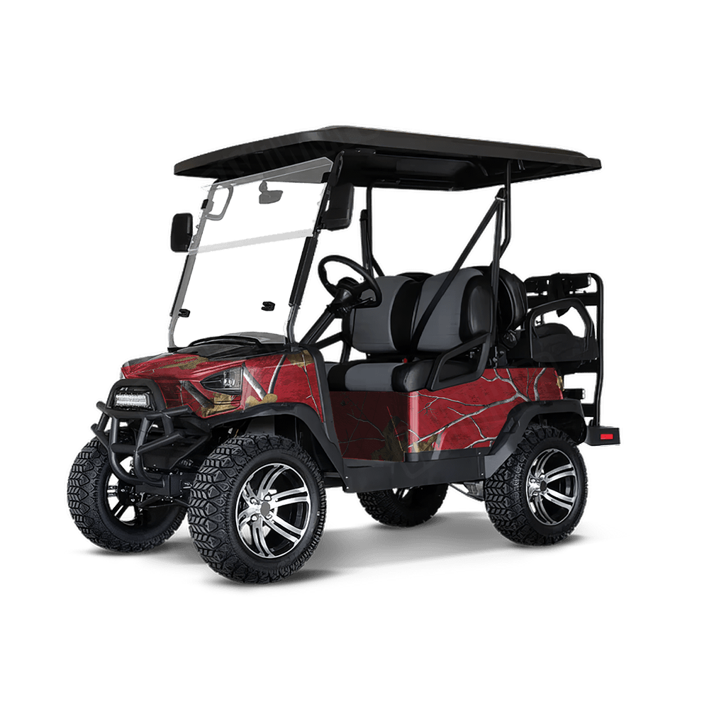 Realtree XTRA Colors Red Golf Cart Camo Vinyl Wrap
