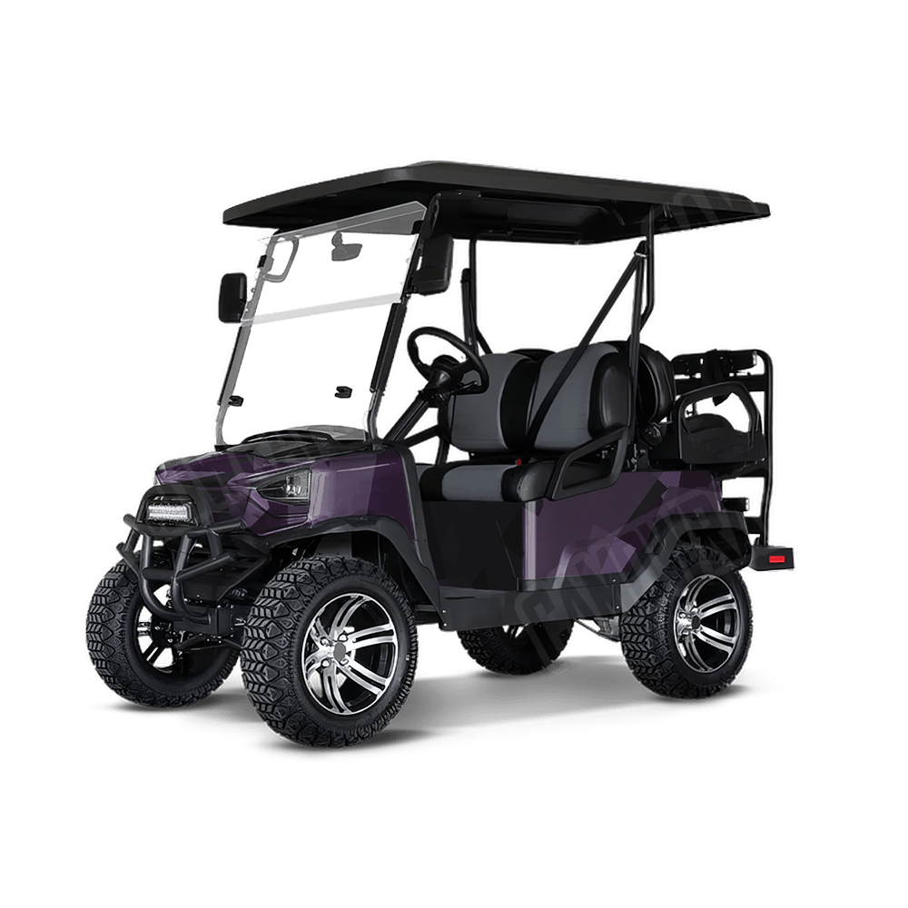 Shattered Darkwing Golf Cart Camo Vinyl Wrap