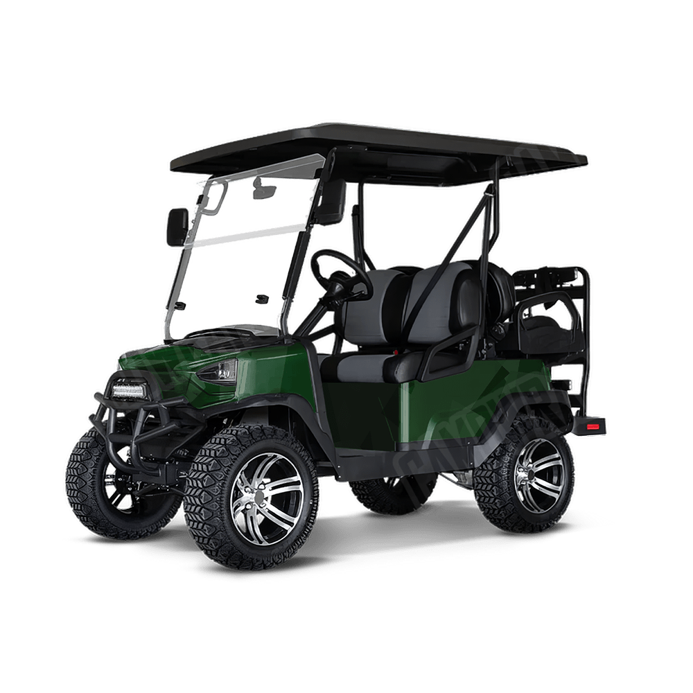Shattered Elite Green Golf Cart Camo Vinyl Wrap