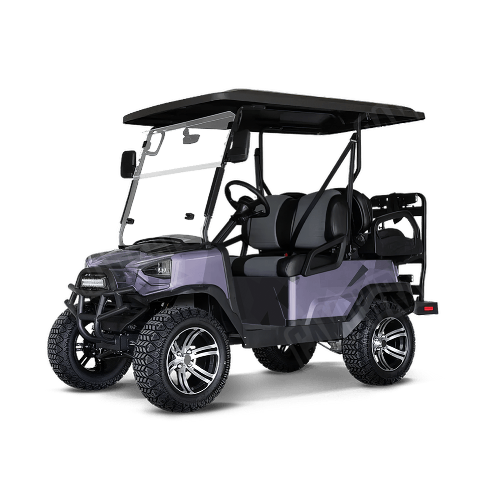 Shattered Lilac Golf Cart Camo Vinyl Wrap