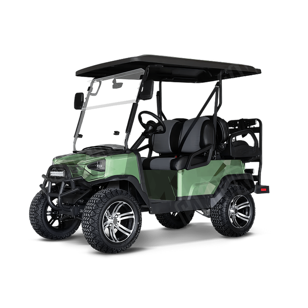 Shattered Pistachio Golf Cart Camo Vinyl Wrap