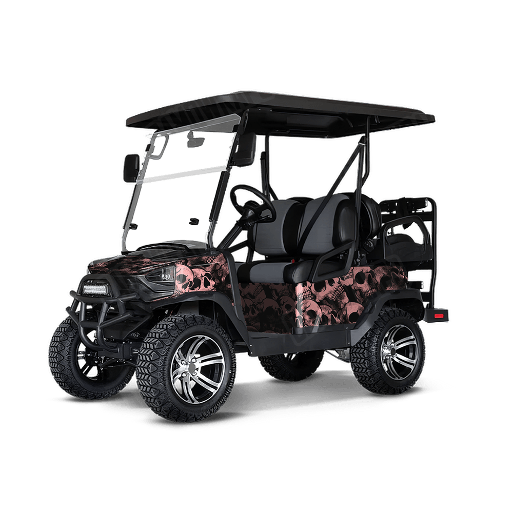 Skull Salmon Golf Cart Wraps