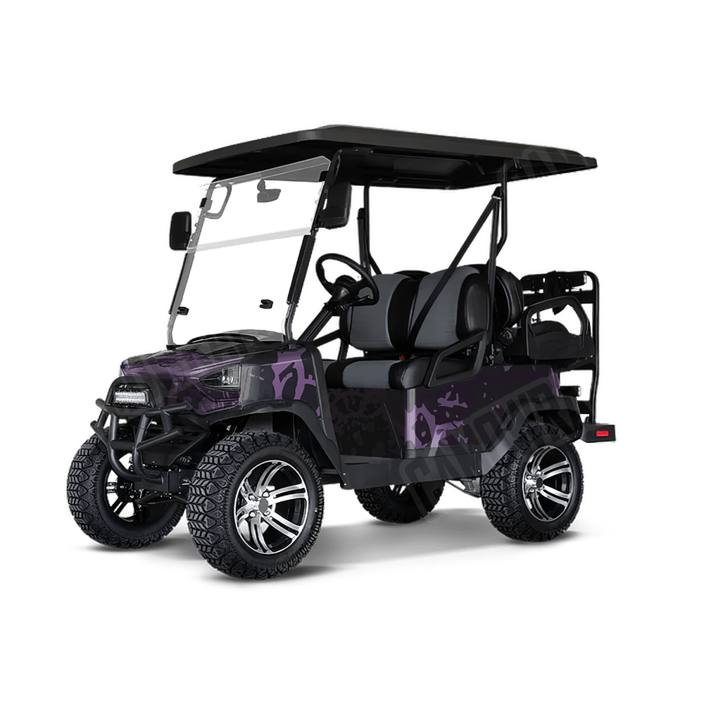 Tire Splatter Darkwing Golf Cart Camo Vinyl Wrap