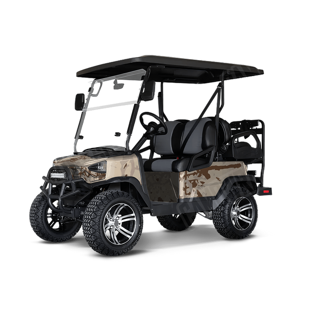 Tire Splatter Desert Golf Cart Camo Vinyl Wrap