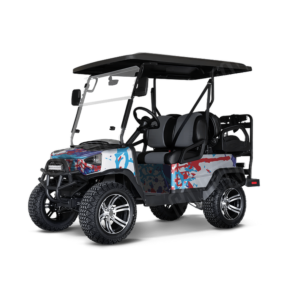 Tire Splatter M Series Golf Cart Camo Vinyl Wrap