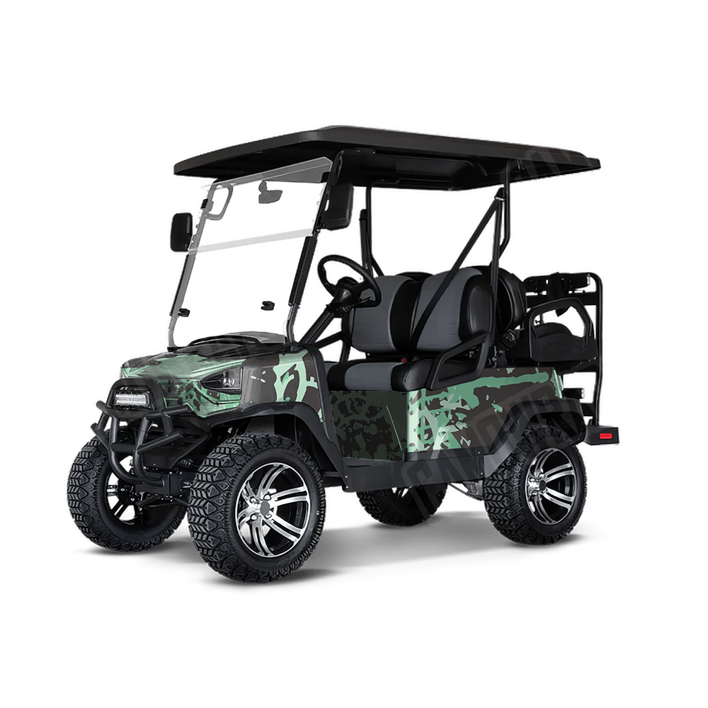Tire Splatter Mint Chocolate Chip Golf Cart Camo Vinyl Wrap