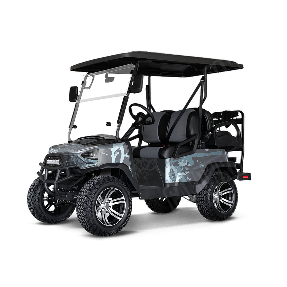 Tire Splatter Overcast Golf Cart Camo Vinyl Wrap