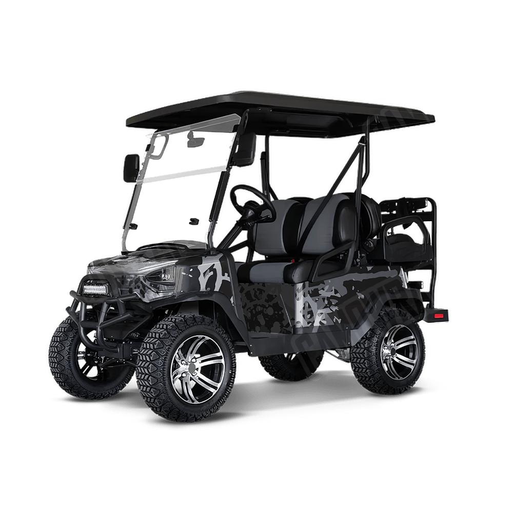 Tire Splatter Urban Night Golf Cart Camo Vinyl Wrap