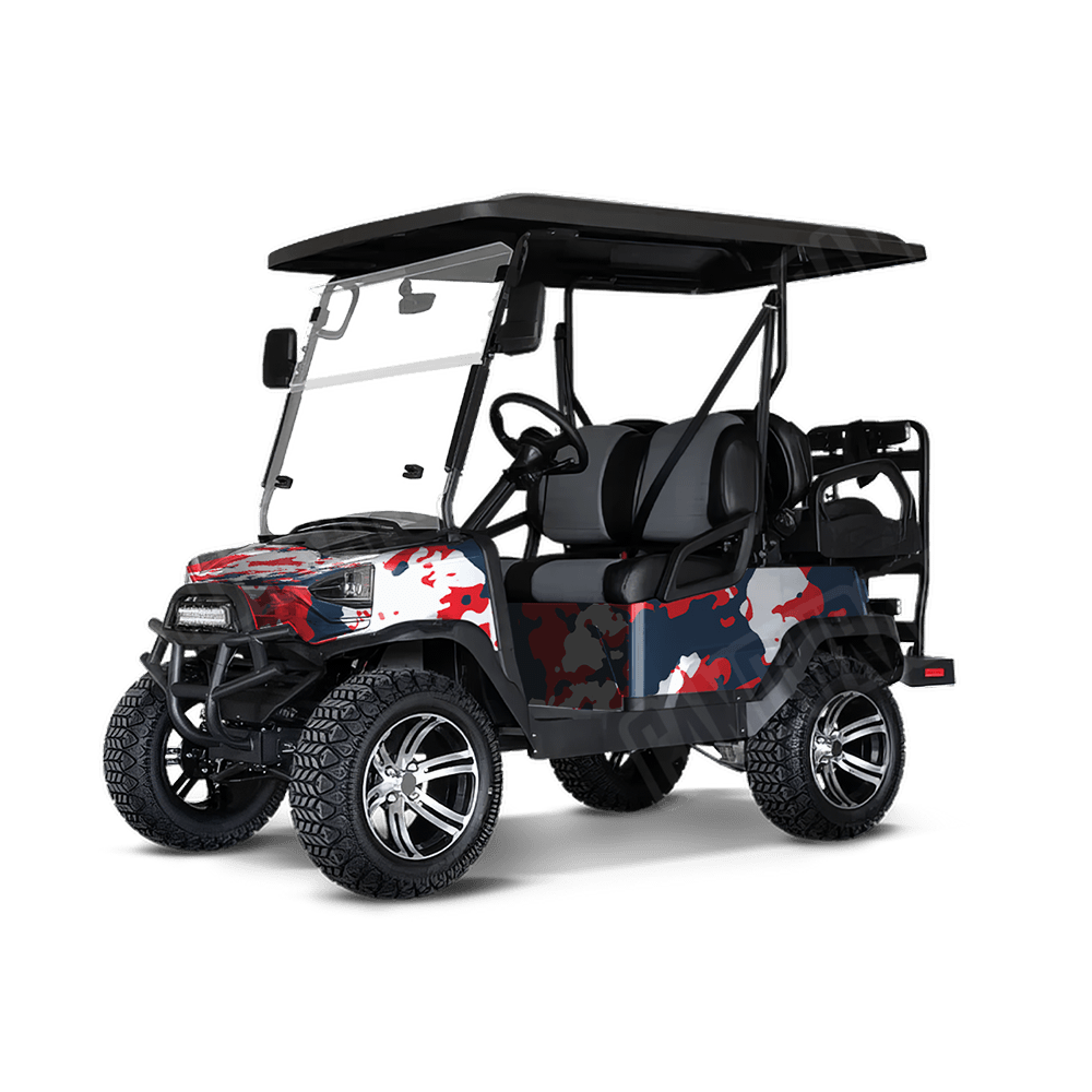 Treetop America Golf Cart Camo Vinyl Wrap