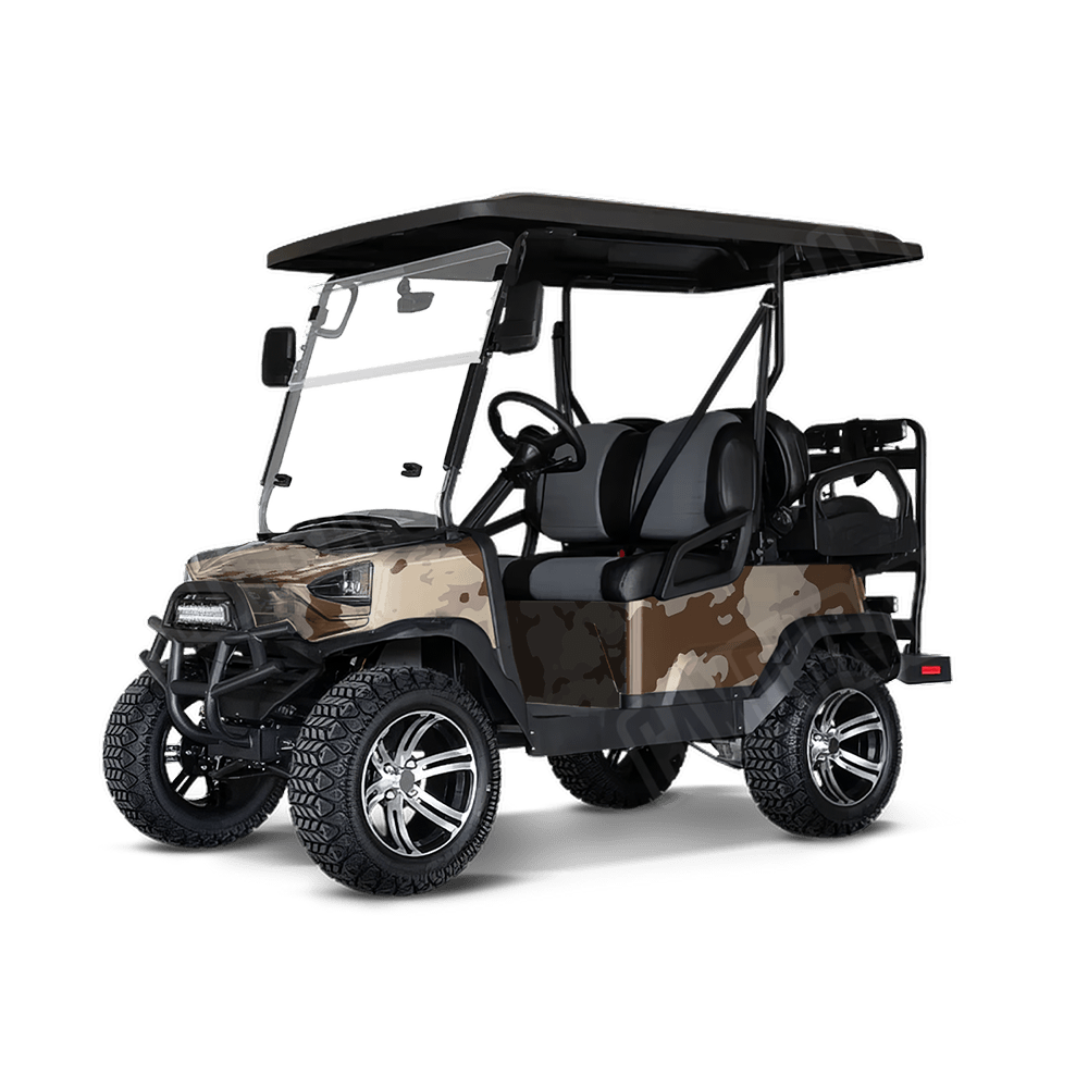 Treetop Desert Golf Cart Camo Vinyl Wrap