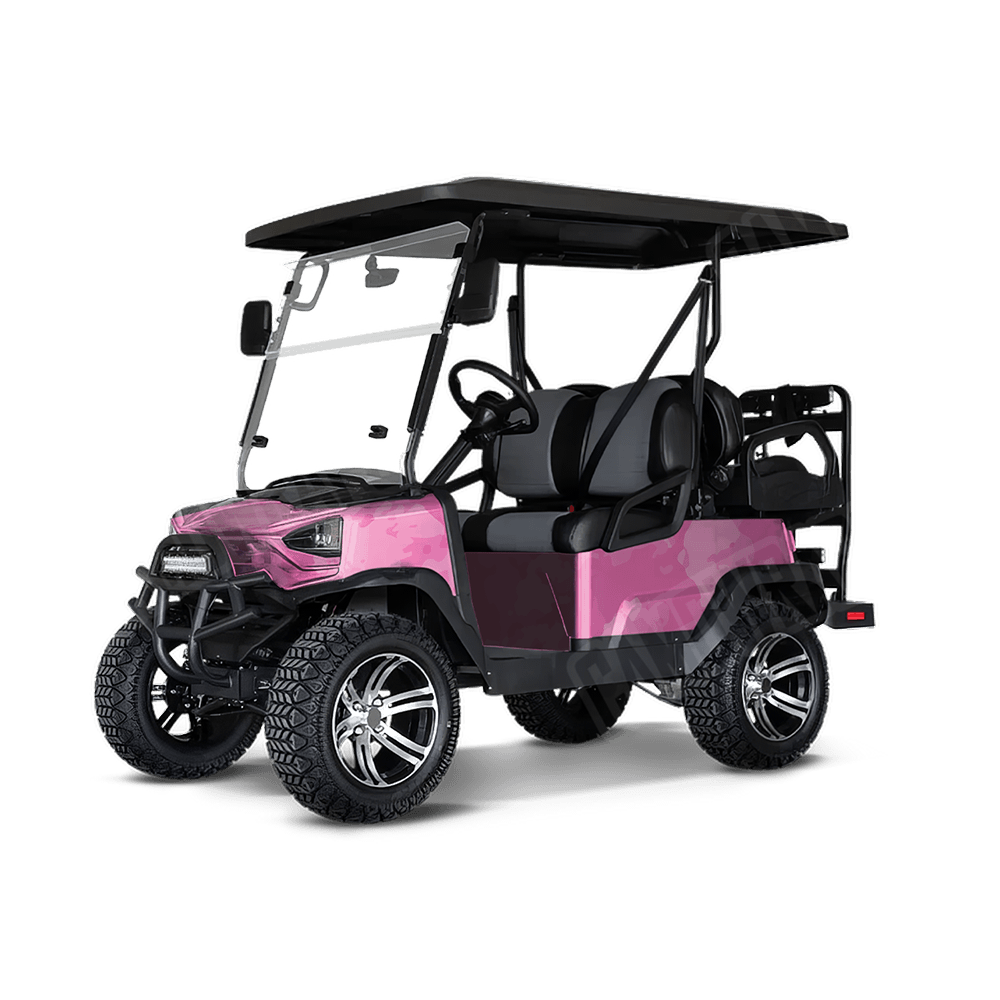 Treetop Elite Pink Golf Cart Camo Vinyl Wrap